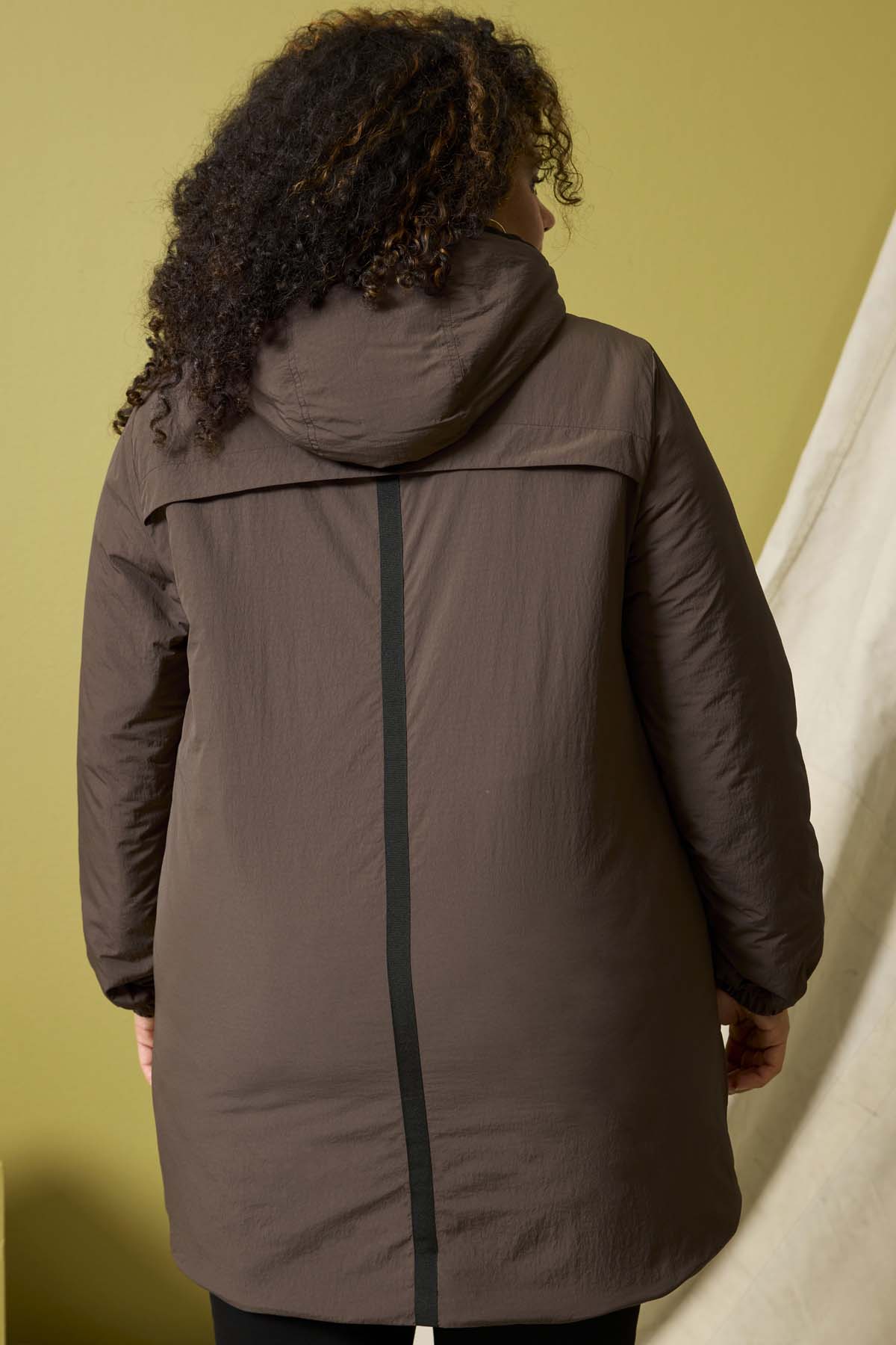 ZHENZI – Long Hooded Plus Size Winter Jacket
